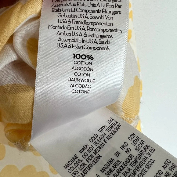 NWOT MOTHER The Sunburst Print Shirt Leopard Floral Cotton Yellow Bohemian Small - Picture 9 of 12